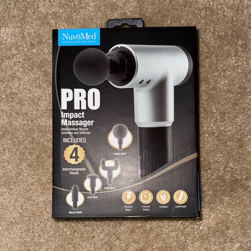 NuvoMed Pro Impact Massager, NEW, Helps relieve muscle soreness & stiffness